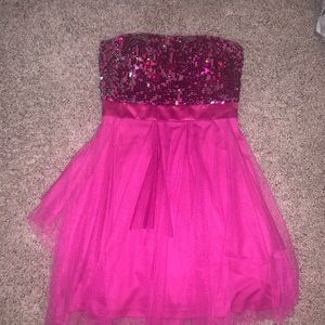 Pink sparkly dress